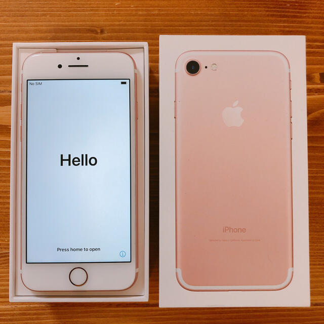 iPhone7 32GB ローズゴールド SIMフリー - スマートフォン本体