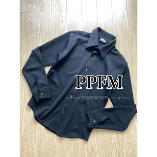 ポールスミス(Paul Smith)のPPFM きれいめ ブラック 黒 ジャージー素材 シャツ ワイシャツ(シャツ)