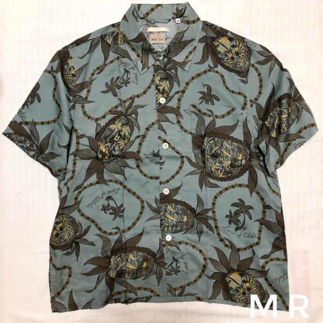 STUSSY(ステューシー)のM OL BOX SHIRT SHORT SLEEVE BLUE ALOHA メンズのトップス(シャツ)の商品写真