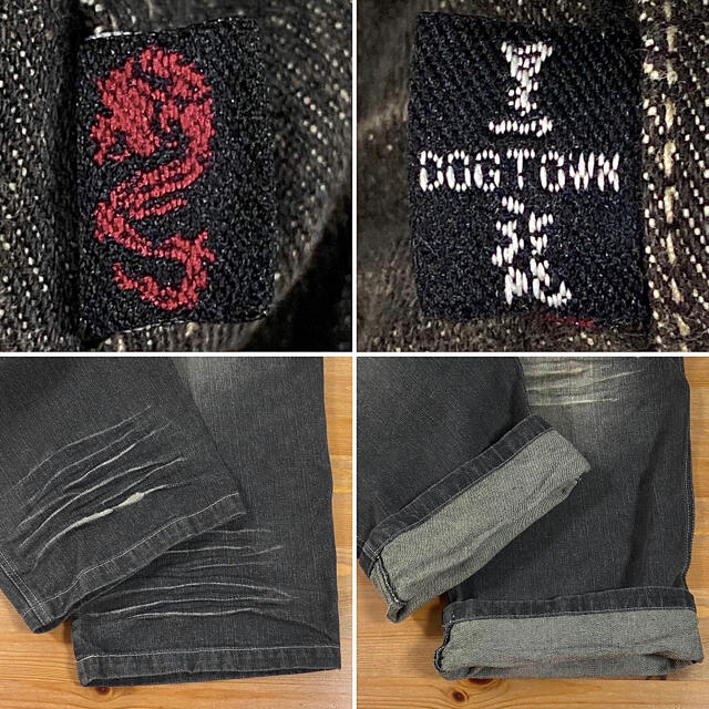 DOG TOWN - DOG TOWN ドッグタウン 黒龍 極太 バギー ブラック DOG TOWN - DOG TOWN ドッグタウン 黒龍 極太 バギー ブラック