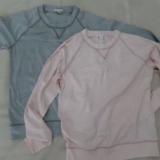 ギャップ(GAP)の〈ミームさん専用〉GAPシャツ2枚　ピンクとグレー(Tシャツ(長袖/七分))