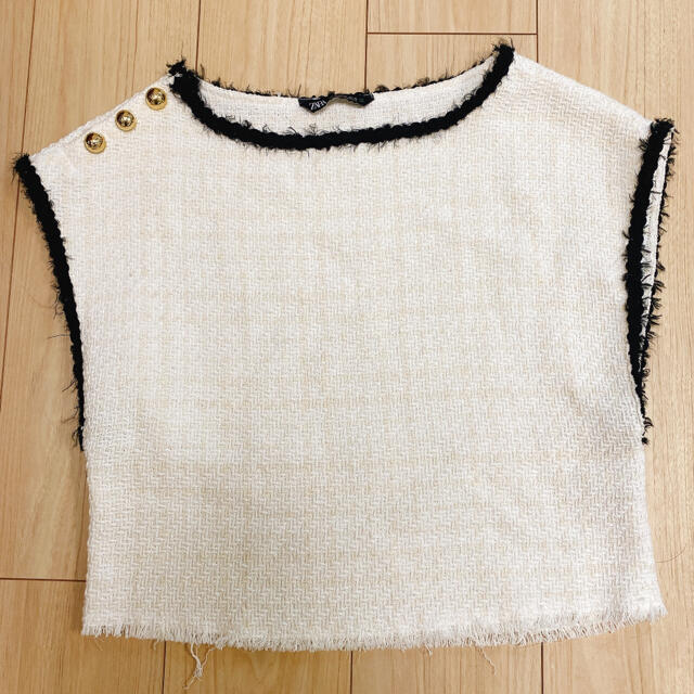 ZARA(ザラ)のZARA今期☆きれいめマリントップス♫ レディースのトップス(カットソー(半袖/袖なし))の商品写真