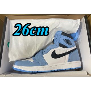 ナイキ(NIKE)の AIR JORDAN 1 UNIVERSITY BLUE 26センチ(スニーカー)