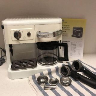 デロンギ(DeLonghi)のDeLonghi コンビコーヒーメーカー ホワイト BCO410J-W(エスプレッソマシン)