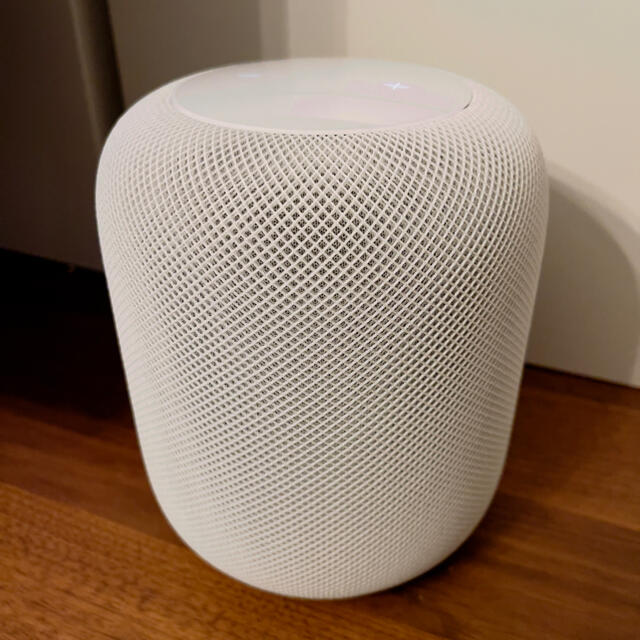 Apple(アップル)の今週末まで：HomePod ホワイト 2台 スマホ/家電/カメラのオーディオ機器(スピーカー)の商品写真