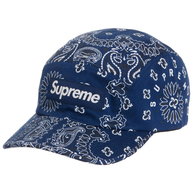 Supreme Bandana Camp Cap Navy