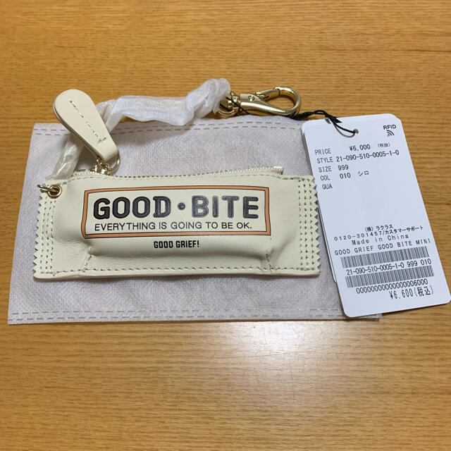 ☆GOOD GRIEF!☆GOOD BITE MINI CASE☆白☆新品タグ付