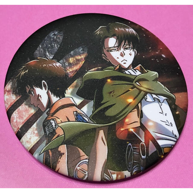 中古ブランケット エレン リヴァイ 缶バッジ付ブランケット 進撃の巨人 春のコレクション 中古ブランケット エレン リヴァイ 缶バッジ付ブランケット 進撃の巨人 春のコレクション