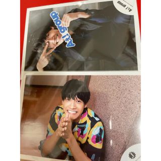 ジャニーズジュニア(ジャニーズJr.)の佐野晶哉　公式写真2枚(アイドルグッズ)