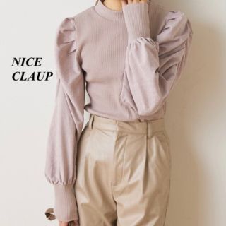 ナイスクラップ(NICE CLAUP)の新品 NICE CLAUP 袖クシュテレコプルオーバー(カットソー(長袖/七分))