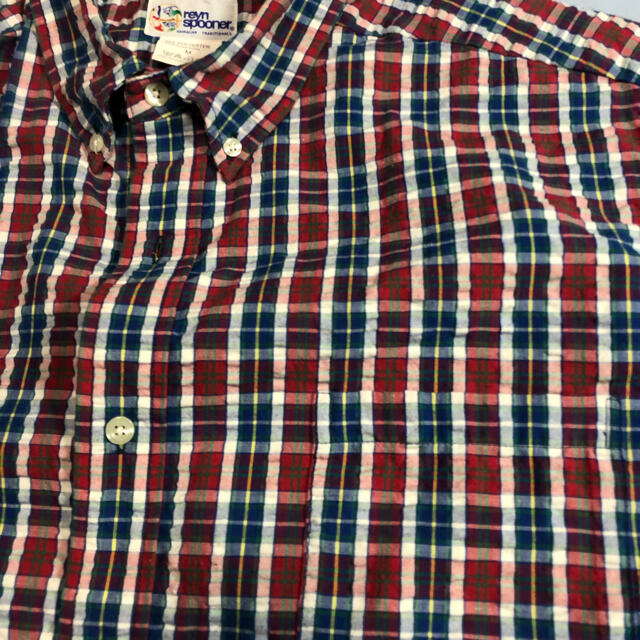 Reyn Spooner(レインスプーナー)のメンズ半袖チェックシャツ　レインスプーナー USAサイズM メンズのトップス(シャツ)の商品写真