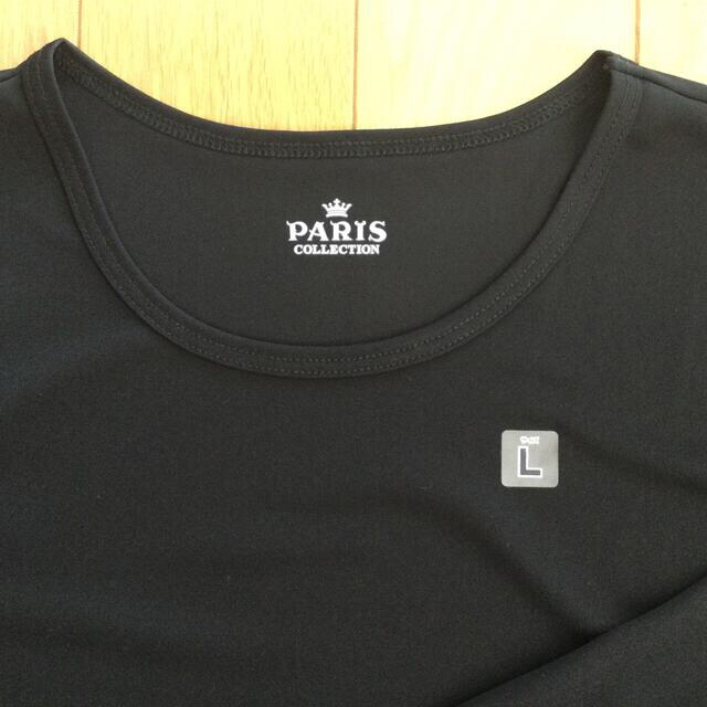 PARIS  フォーマル　9分袖　インナー　黒　長袖　Tシャツ　日本製　新品 レディースのフォーマル/ドレス(その他)の商品写真