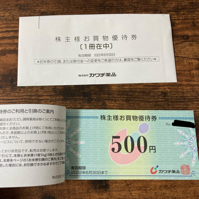 チケット カワチ薬品◇株主様お買物優待券◇2万円相当 itE6z