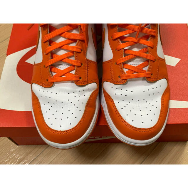 NIKE(ナイキ)の【NIKE】dunk hi orange blaze 27.5cm used メンズの靴/シューズ(スニーカー)の商品写真