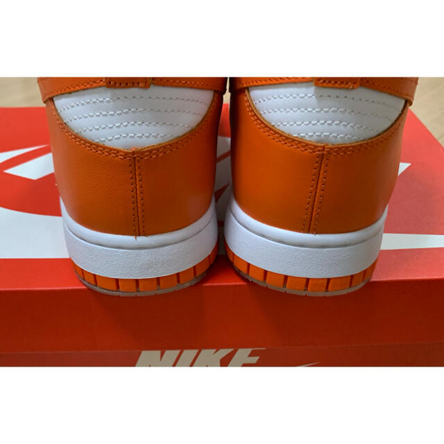 NIKE(ナイキ)の【NIKE】dunk hi orange blaze 27.5cm used メンズの靴/シューズ(スニーカー)の商品写真