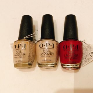 オーピーアイ(OPI)のO.P.I ネイルラッカー3本(マニキュア)