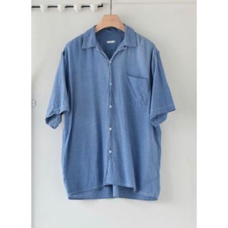 コモリ(COMOLI)のCOMOLI 21SS ベタシャンオープンカラーシャツ　SAX 1(シャツ)