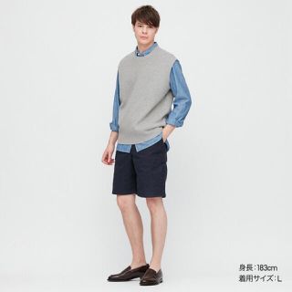 ユニクロ(UNIQLO)のユニクロ オーバーサイズクルーネックベスト S 美品(ベスト)