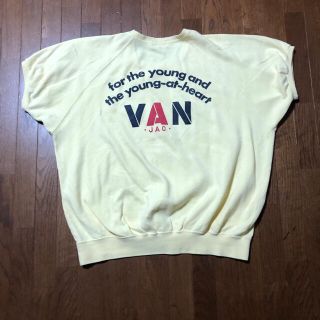 ヴァンヂャケット(VAN Jacket)の期間限定値下げ！VAN バックプリント半袖トレーナー(Tシャツ/カットソー(半袖/袖なし))