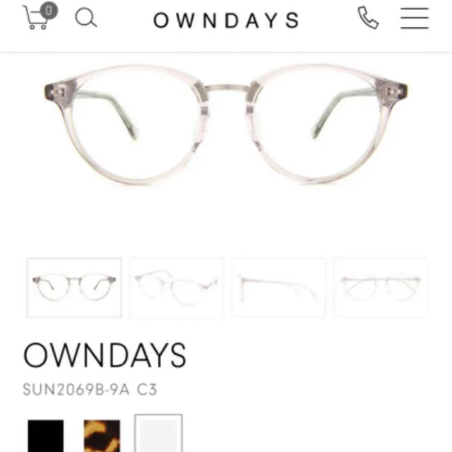 JINS(ジンズ)のOWNDAYS サングラス レディースのファッション小物(サングラス/メガネ)の商品写真