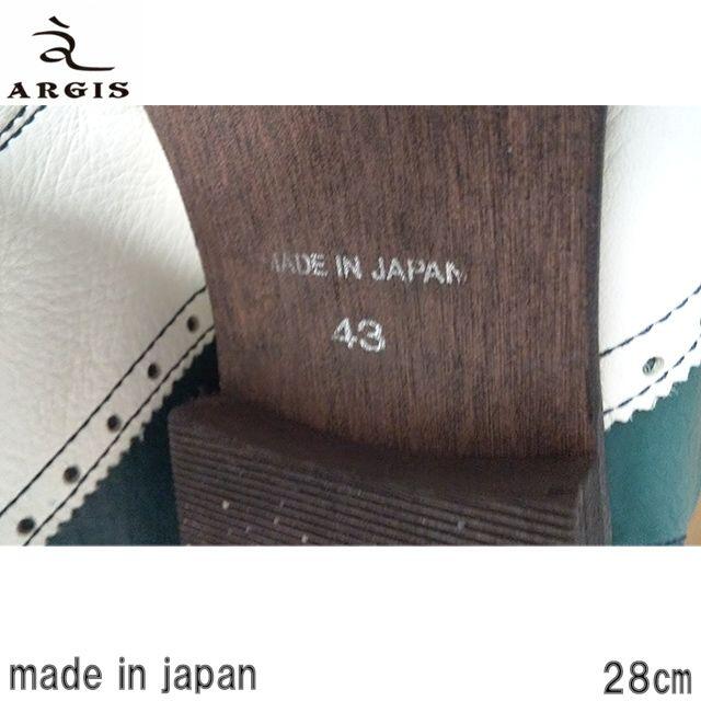 アルジス Argis レザーシューズ 28㎝ 2トーン 革靴 レザー 日本製 メンズの靴/シューズ(ドレス/ビジネス)の商品写真