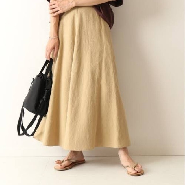 FRAMeWORK(フレームワーク)のラミーコットンフレアスカート フレームワーク レディースのスカート(ロングスカート)の商品写真