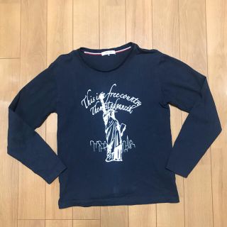 オフオン(OFUON)のofuon オフオン 長袖　tシャツ   黒　ブラック  M相当46(Tシャツ/カットソー(七分/長袖))