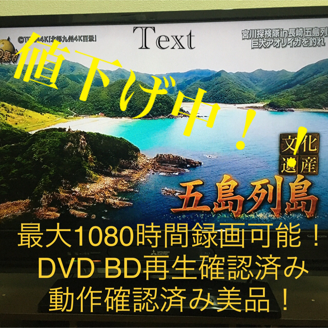 三菱電機(ミツビシデンキ)の三菱電機　ブルーレイレコーダー内蔵液晶テレビ スマホ/家電/カメラのテレビ/映像機器(テレビ)の商品写真