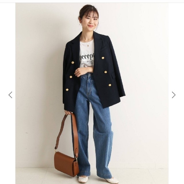 SLOBE IENA(スローブイエナ)のSLOBE IENA Le Denim バギーパンツ ブルーA 36 レディースのパンツ(デニム/ジーンズ)の商品写真