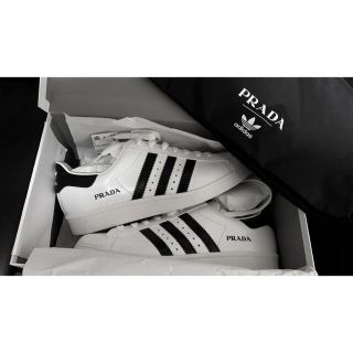 プラダ(PRADA)のPRADA adidas superstar 正規品　　　　新品未使用(スニーカー)