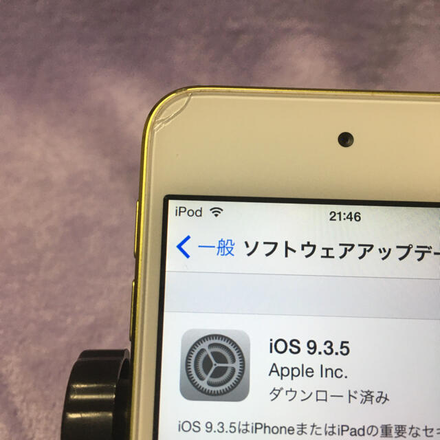 iPod touch(アイポッドタッチ)のiPod touch 第5世代イエロー（16GB）送料無料 スマホ/家電/カメラのオーディオ機器(ポータブルプレーヤー)の商品写真