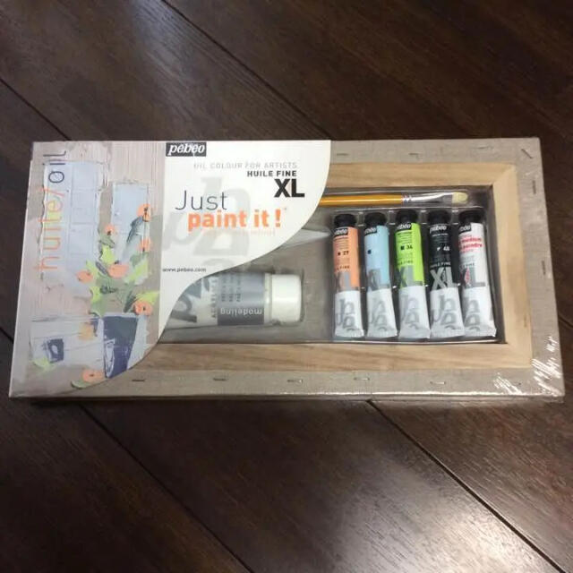 ぺベオ 3D キャンバス 油絵具キット Just Paint it！①花束 エンタメ/ホビーのアート用品(ボードキャンバス)の商品写真