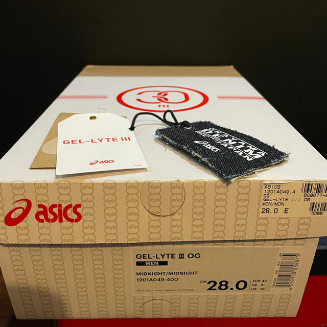 asics(アシックス)の【美品】アシックス ゲルライト3 岡山デニム ブルー 28.0cm メンズの靴/シューズ(スニーカー)の商品写真