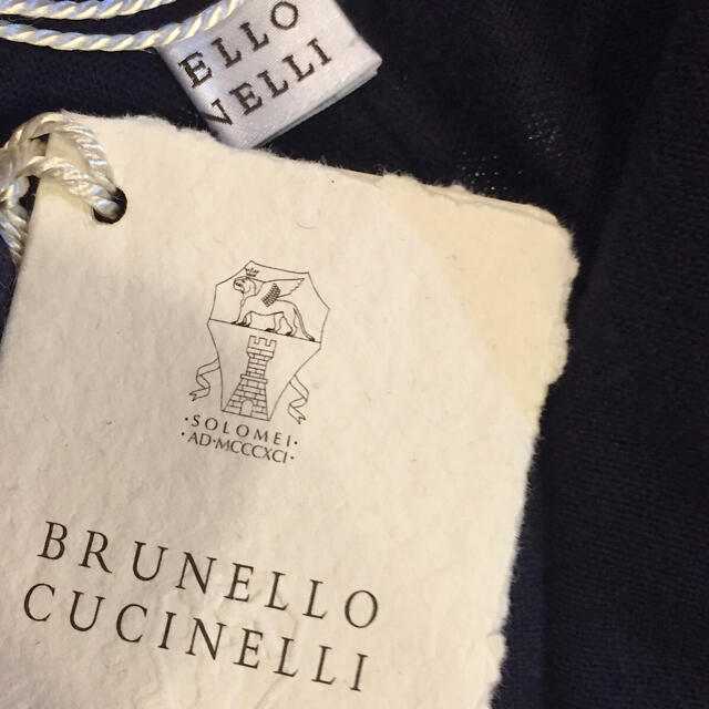 BRUNELLO CUCINELLI(ブルネロクチネリ)のブルネロクチネリ ショート丈 コットン ボレロ カーディガン ネイビー レディースのトップス(ボレロ)の商品写真