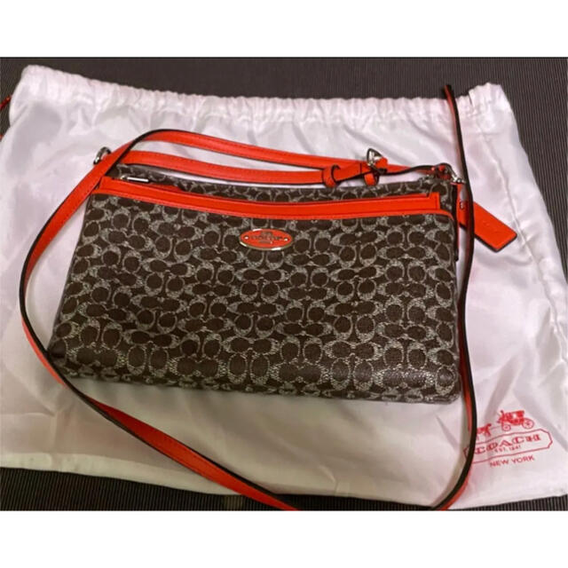 コーチ COACH シグネチャー未使用品 ショルダーバッグ 保存袋.ポーチ付