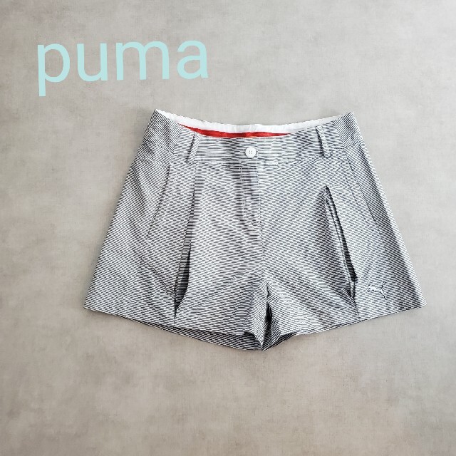 PUMA(プーマ)のPUMA プーマ　ゴルフ　ショートパンツ　ボーダー スポーツ/アウトドアのゴルフ(ウエア)の商品写真