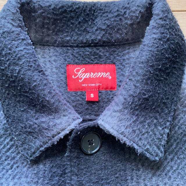 supreme shadow plaid fleece shirt 20aw