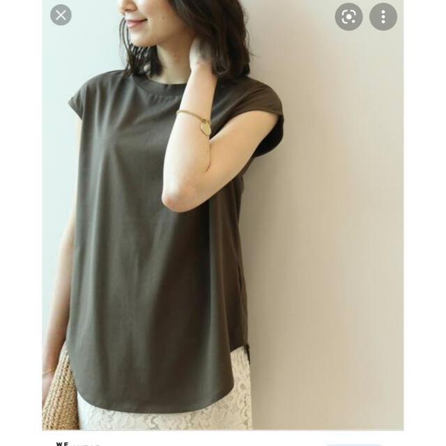 Noble(ノーブル)のnoble＊SLEEVELESS LONG Tshirts ＊ブラウン レディースのトップス(Tシャツ(半袖/袖なし))の商品写真