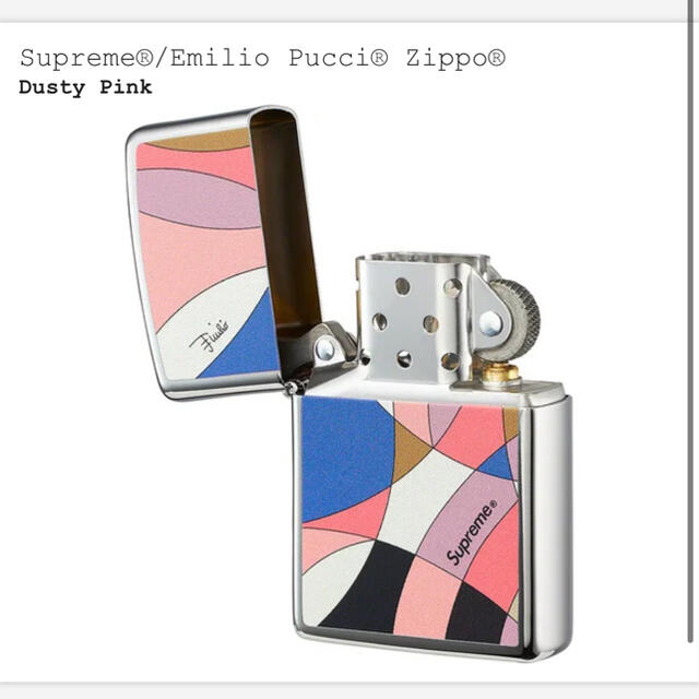 Supreme(シュプリーム)のSupreme Emilio Pucci Zippo dusty pink メンズのファッション小物(タバコグッズ)の商品写真