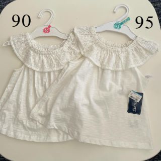 ニシマツヤ(西松屋)のすみれ様専用　美品◯ベビー キッズ 女の子 ホワイト トップス 90、95 (Tシャツ/カットソー)