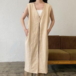 カスタネ(Kastane)のlawgy linen layered vest(ベスト/ジレ)