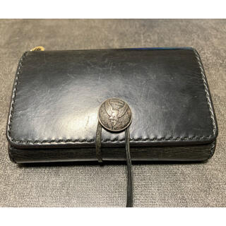 コールブラック(COALBLACK)のコールブラック 三つ折財布 ウォレット 登坂広臣 シルバーコンチョ 925(折り財布)