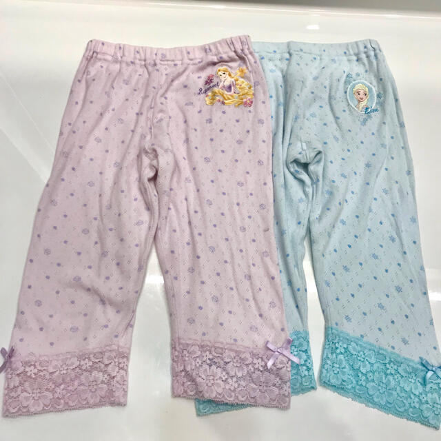 アナ雪 2枚 ディズニー パジャマ スパッツ パンツ 120 キッズ/ベビー/マタニティのキッズ服女の子用(90cm~)(パジャマ)の商品写真