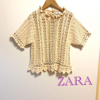 ザラ(ZARA)のZARA サマーコットン　トップス美品(ニット/セーター)