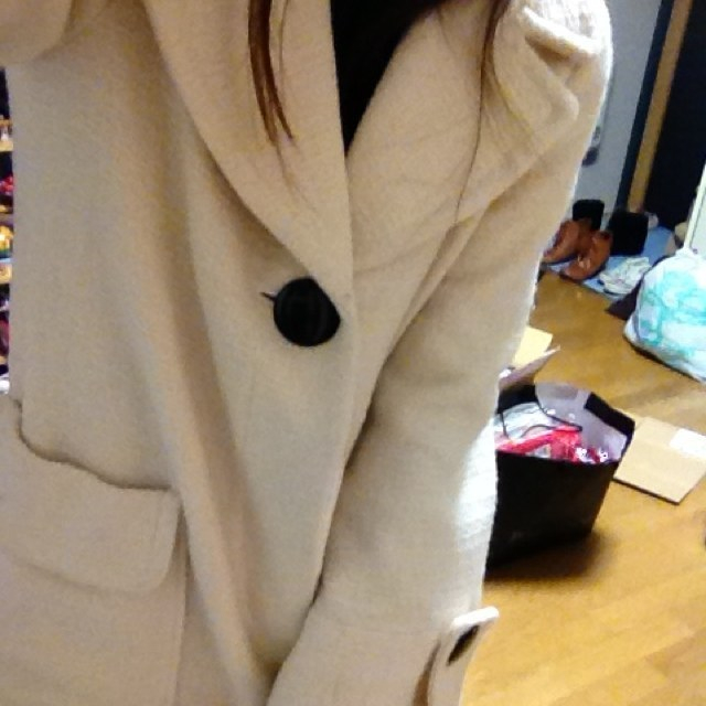 MINIMUM(ミニマム)のMINIMUM白コート レディースのジャケット/アウター(ロングコート)の商品写真
