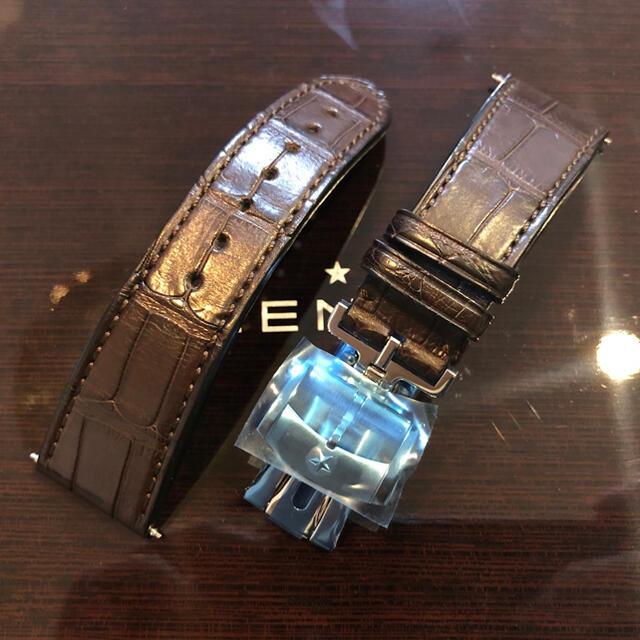 ZENITH ゼニス 純正 革ベルト Dバックル セット レザーベルト 皮ベルト ZENITH ゼニス 純正 革ベルト Dバックル セット レザーベルト 皮ベルト
