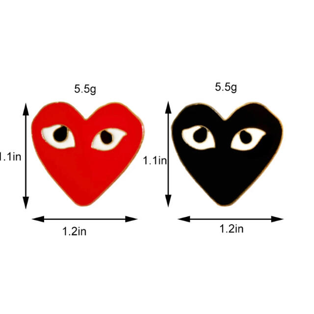 COMME des GARCONS - ピンバッジ ブローチ ハート バッヂ COMME des GARCONS - ピンバッジ ブローチ ハート バッヂ