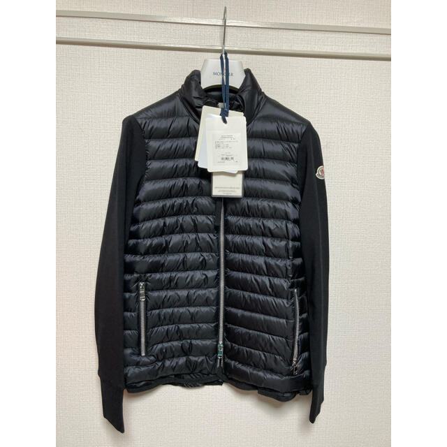 MONCLER - 極美品　モンクレール　カーディガン　ダウン　レーヨン　S 黒　ブラック