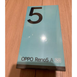 新品未使用　未開封　OPPO Reno 5A 5G シルバーブラック(スマートフォン本体)