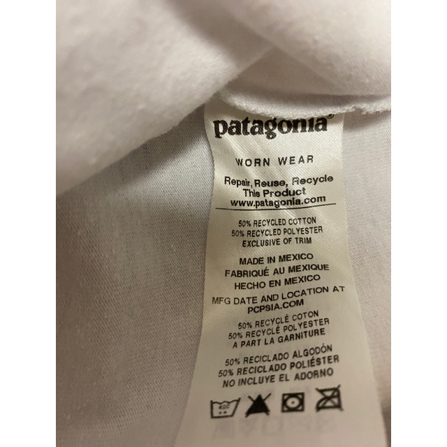 patagonia(パタゴニア)の美品　パタゴニア　patagonia  半袖T　白　アウトドア　バックプリント メンズのトップス(Tシャツ/カットソー(半袖/袖なし))の商品写真
